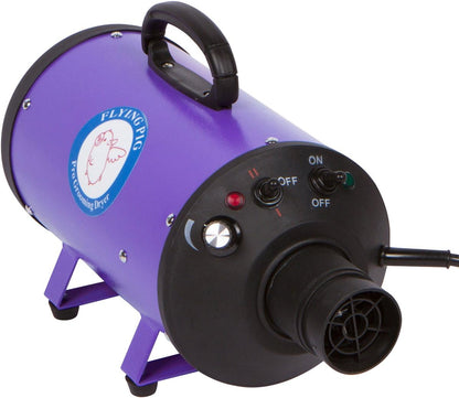 Flying Pig High Velocity Dog Pet Grooming Dryer w/Heater (Model: Flying One, Purple) - Image 2