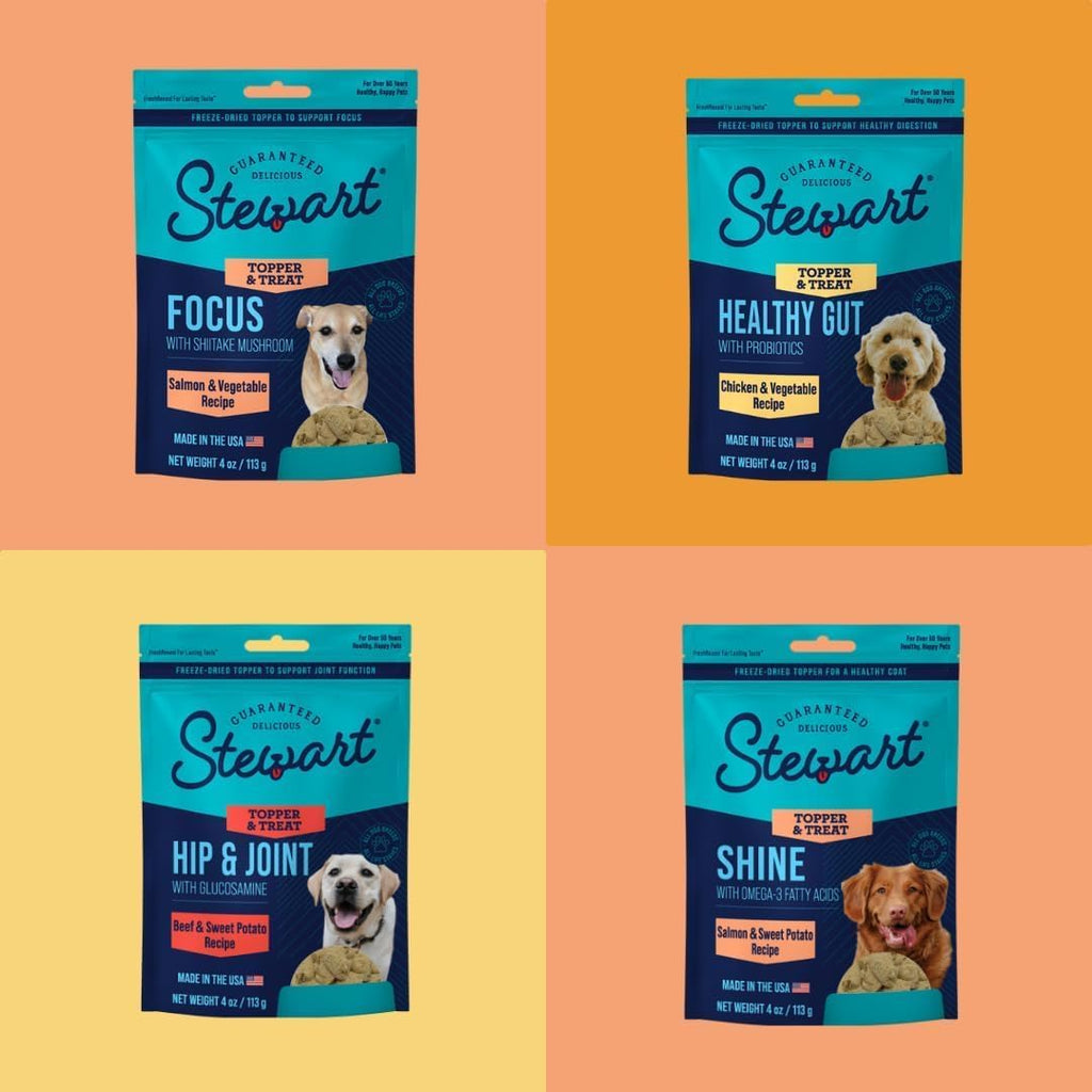 Close up view of freeze dried dog treats with glucosamine for joint health