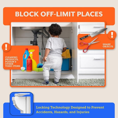 Magnetic Cabinet Locks for Babies (20 Pack Locks with 3 Keys), Eco Baby Baby Proofing Cabinet Locks, Child Locks for Cabinets Drawers Doors, Easy Installation No Tools Required - Image 6