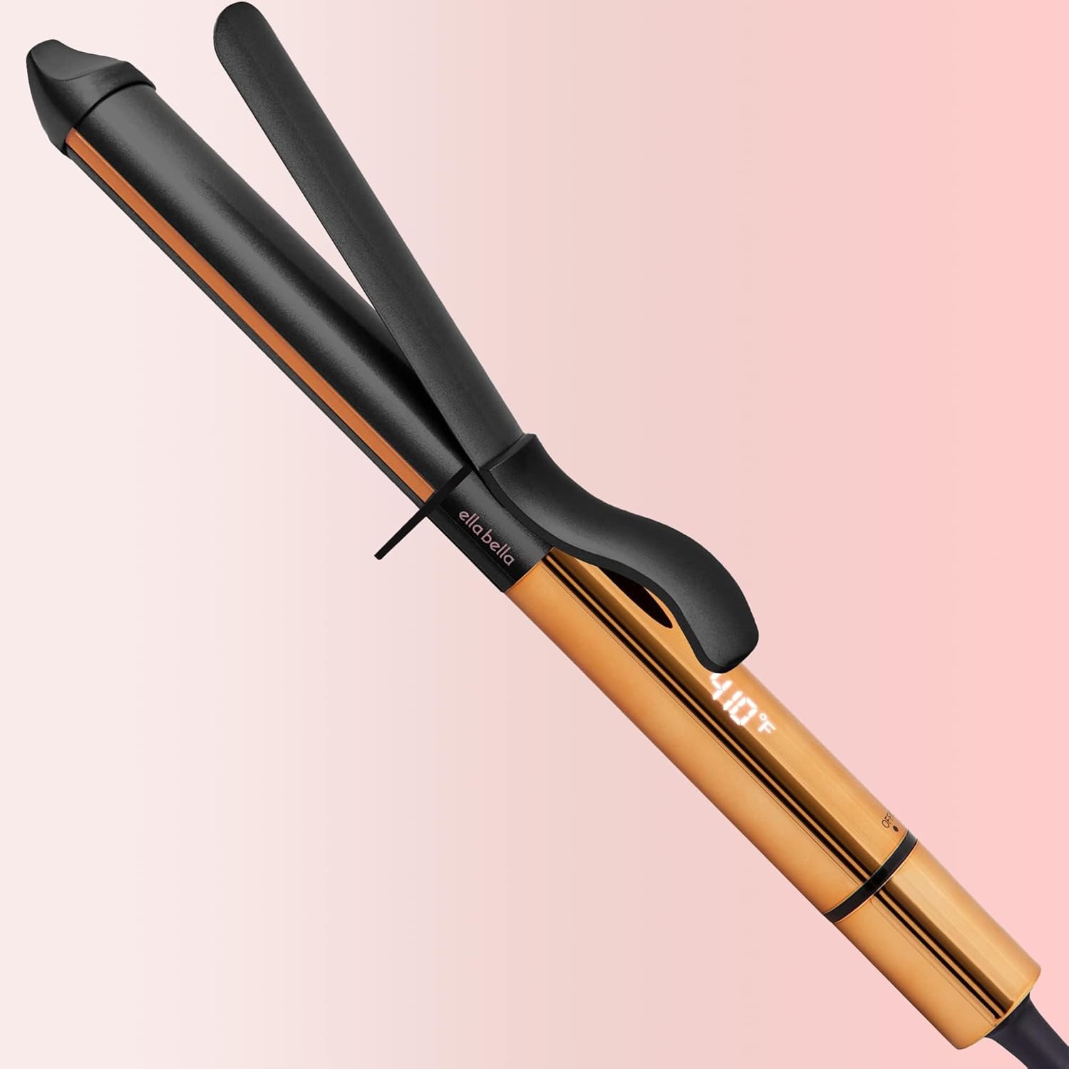 ELLA BELLA Ceramic Curling Iron front view professional hair styling tool