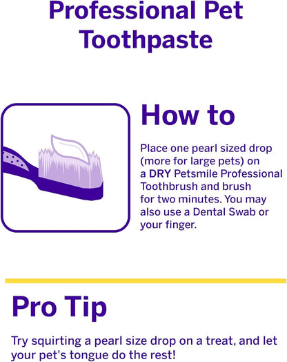 Petsmile toothbrush cleaning below the gum line illustration