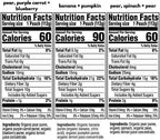 Plum Organics organic baby food variety pack 18 count box