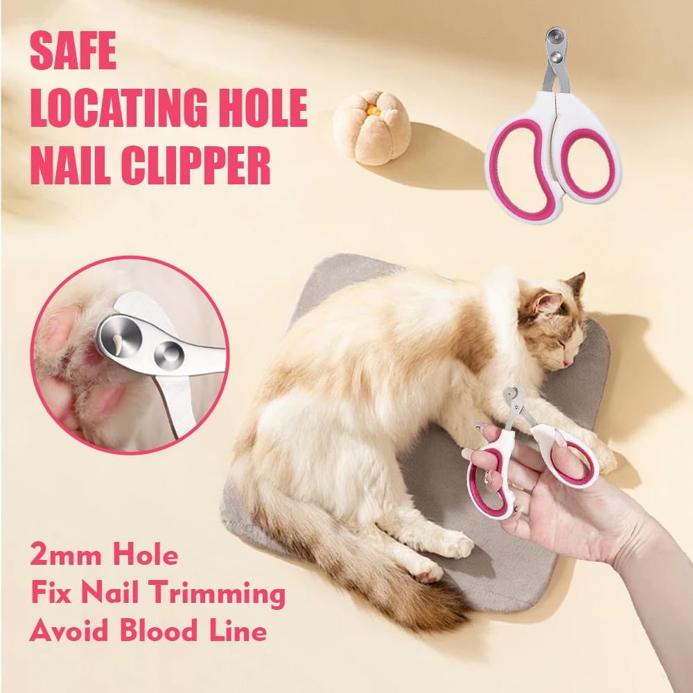 KittuPet self cleaning cat slicker brush showing one click release mechanism
