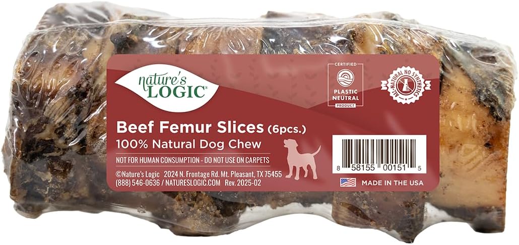NATURE'S LOGIC Beef Hind Shank Bone - 7-8'' Long Chew - Collagen & Protein Source for Dog Dental Health & Occupation - Carnivore Appropriate Recreational Chewing & Dental Care - Large Hind Shank - Image 11