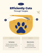 PETHROOM safe tangle cutter tool for long haired cat breeds