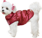 ABRRLO Winter Warm Dog Jacket for Small Medium Dogs Cat Cold Weather Coats with Harness Paded Dogs Fleece Vest Waterproof Windproof Dog Snow Jacket Pet Puppy Clothes (Pink,S) - Image 13