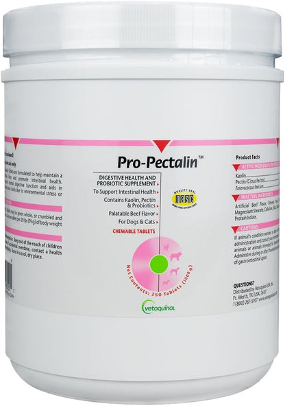 Vetoquinol Pro-Pectalin - Supports Digestive System & Stool Firmness for Dogs & Cats - Chewable Probiotic Supplement for Intestinal Support - For All Breeds - 60 Count - Image 9
