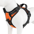 PHOEPET No Pull Dog Harness Medium Reflective Front Clip Vest with Handle, Adjustable 2 Metal Rings 2 Buckles(M, Grey) - Image 12