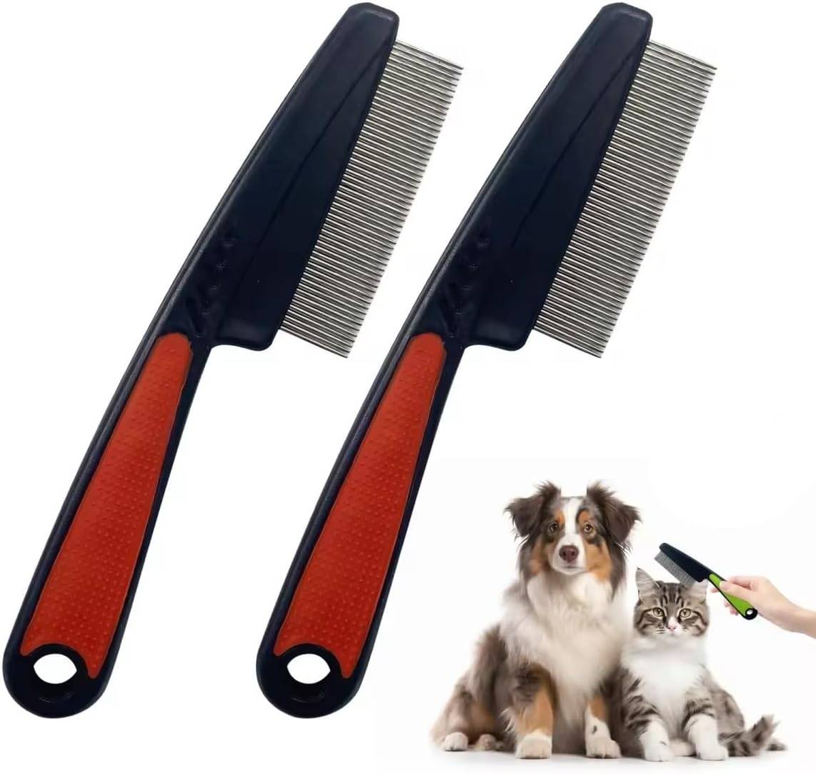 Professional pet grooming tool kit for flea removal