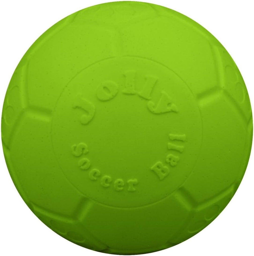 Side profile of Jolly Pets large dog soccer ball