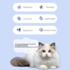 KQUQK long hair undercoat brush for Persian cats and rabbits close up view.