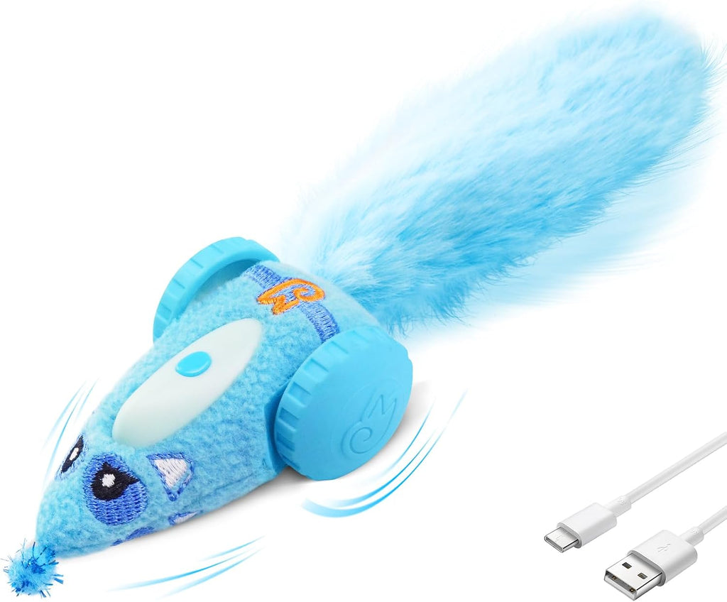 Migipaws Automatic Cat Toys, Plush Cat Mouse Toy, Interactive Toy for Indoor Cats, Smart Moving Kitten Toy, Rechargeable (Pink) - Image 7