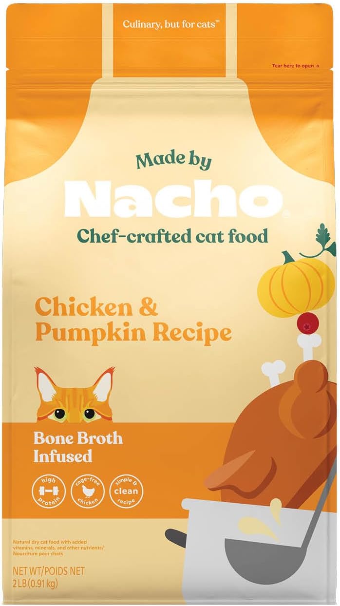 Made by Nacho Dry Cat Kibble 2lb Bag, High Protein Premium Cat Food with Freeze-Dried Pieces, Cage-Free Chicken, Duck & Quail, Limited Ingredients, Single Bag - Image 14