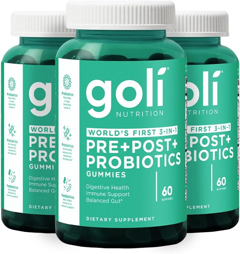 Goli Pre Pro Postbiotic Gummies - Worlds First 3-in-1 Formula with DE111 Probiotics, XOS Prebiotics, MCC1849 Postbiotics - Vegan, Non-GMO, Gluten-Free - Image 12