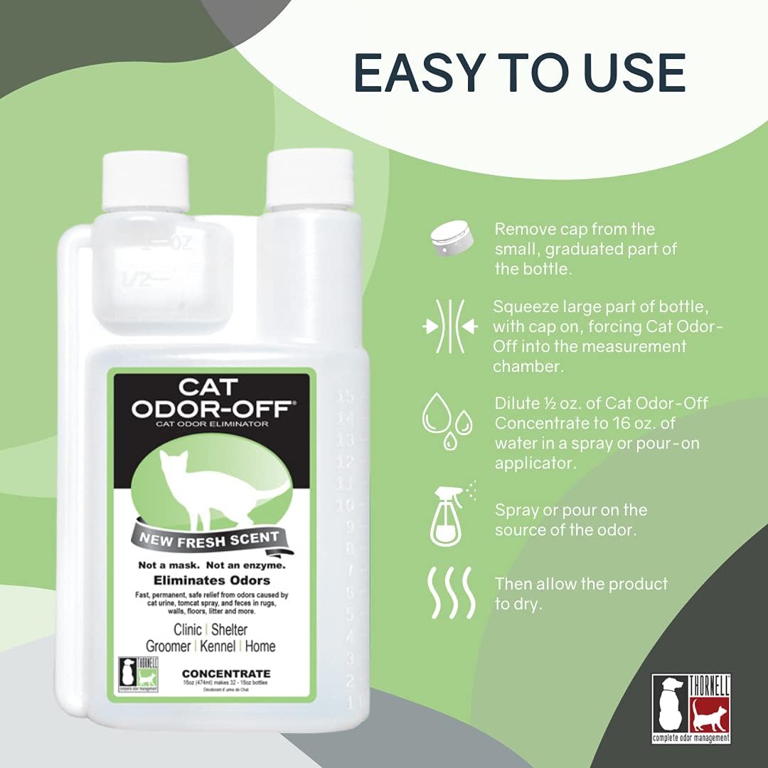 Odorcide Thornell Cat Odor Off Concentrate label details