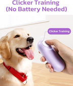 Clink Design dual use dog clicker with built-in treat storage dispenser