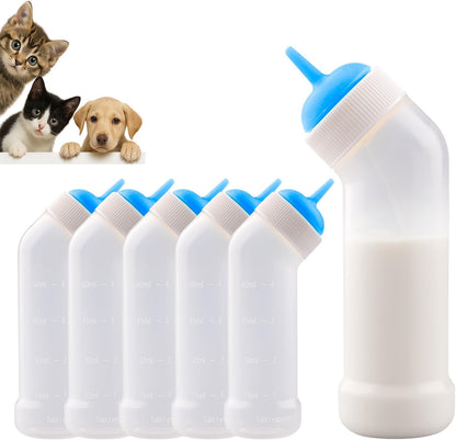 Pet Nursing Bottle for Newborn Animals,Kitten Bottle Feeding Kit Silicone Nipple for Kittens Puppys Rabbits Squirrel (Yellow, Small) - Image 11
