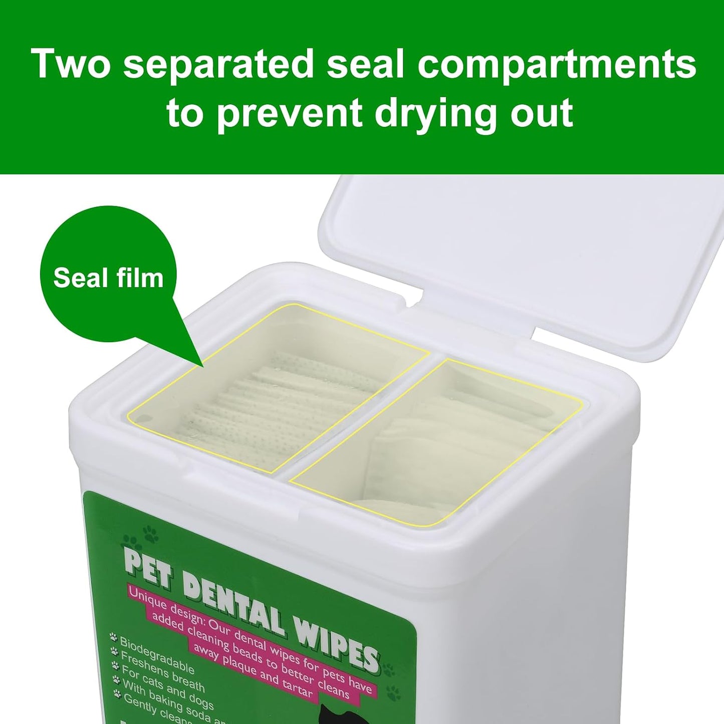 Pawpaya pet tear stain remover wipes dual pack lifestyle image
