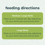 Medium bird eating ZuPreem Healthy Bites reward