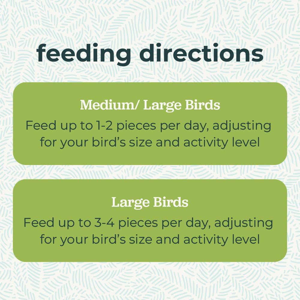 Medium bird eating ZuPreem Healthy Bites reward