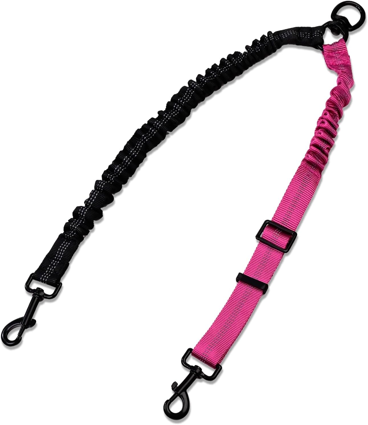 CLLGrocery double dog leash coupler front view high durability pet walking accessory