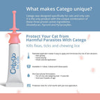 Safe quick drying fragrance free cat tick remover solution
