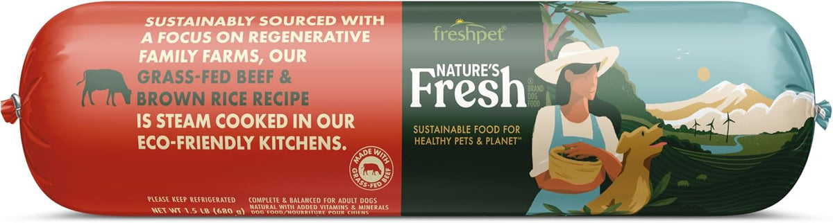 FreshPet Fresh Dog Food, Fresh Certified Humanely Raised Chicken & Brown Rice Recipe Roll, 5 lb. - Image 11