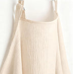 Comfy Cubs muslin nursing cover ivory front view