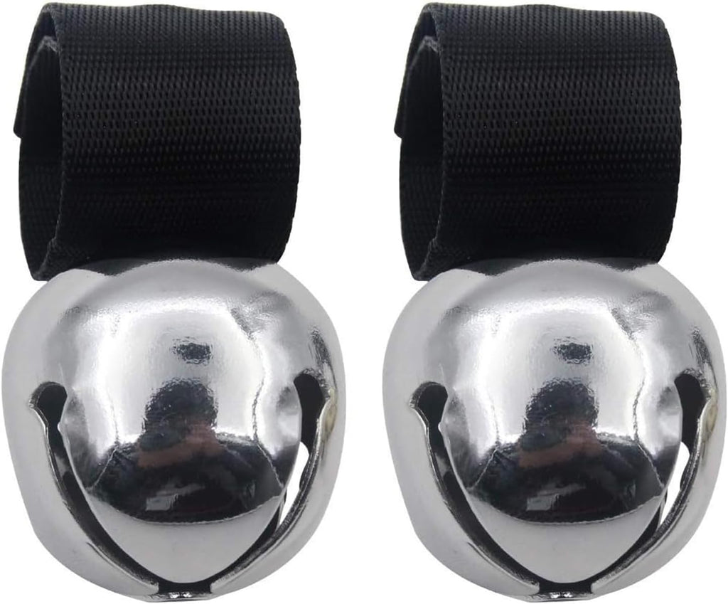 SCENEREAL Large Dog Collar Bells front view extra loud pet tracking bell