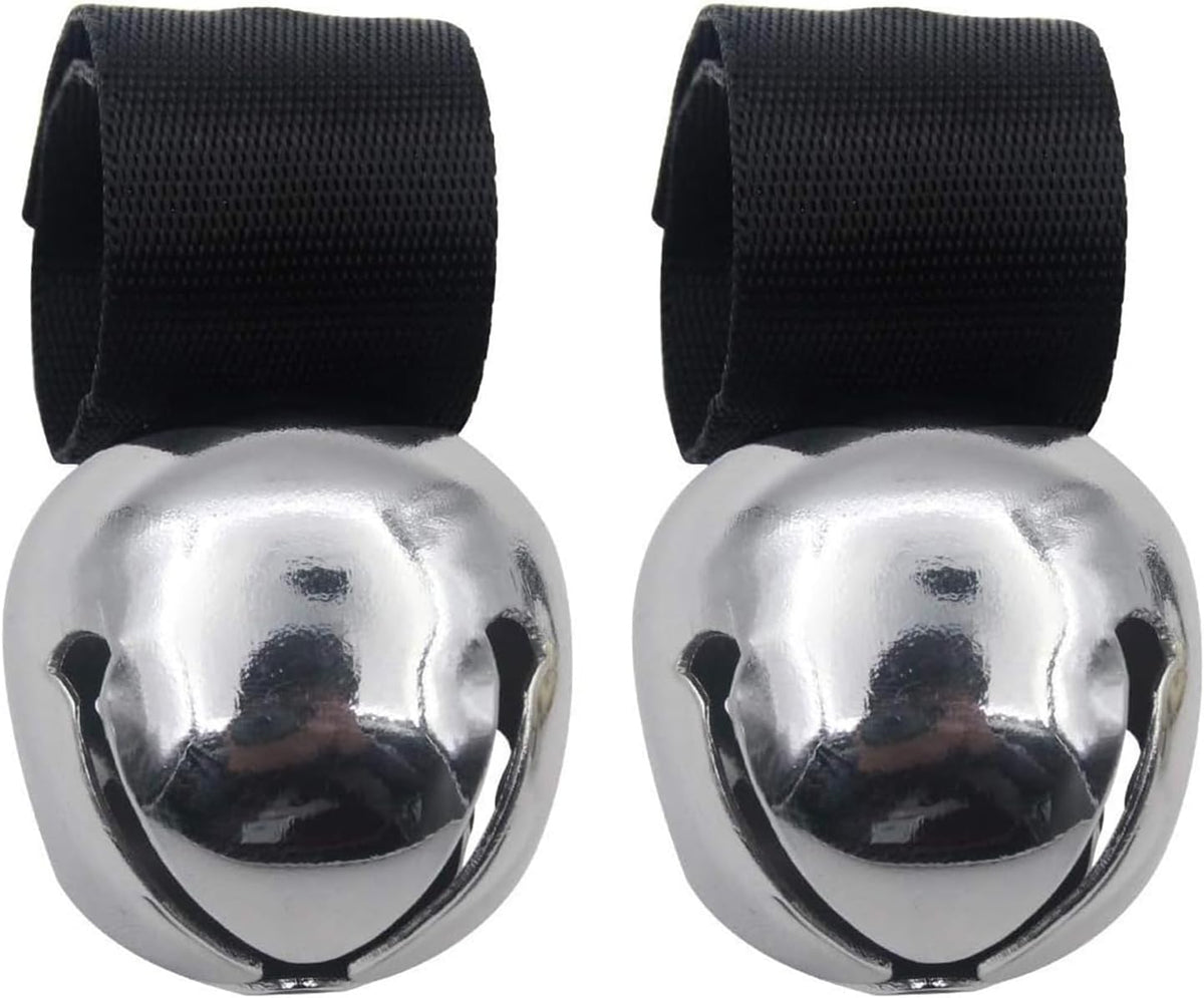 SCENEREAL Large Dog Collar Bells front view extra loud pet tracking bell