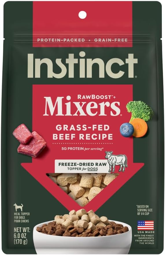Instinct RawBoost Functional Mixers, Freeze Dried Dog Food Topper, Grain-Free, Real Chicken - Gut Health, 5.5 oz. Bag - Image 15