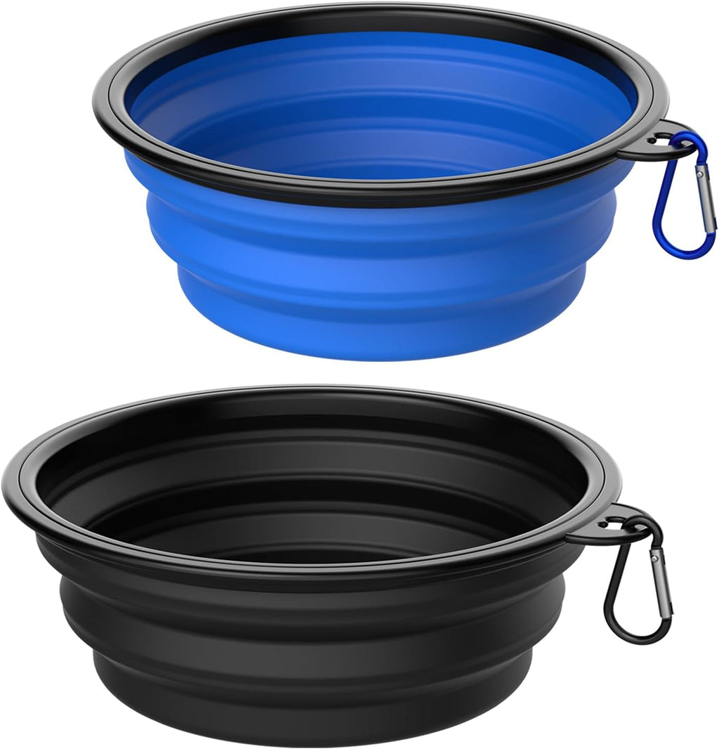 Collapsible Dog Bowls [3 Pack] 34 oz, Travel Dog Bowls, Pet Bowl Portable Foldable Water Food Feeding Dishes with Carabiner Clip for Traveling Hiking Walking-Red & Orange & Yellow - Image 11