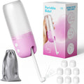 Pancellent portable electric bidet pink front view for personal hygiene.