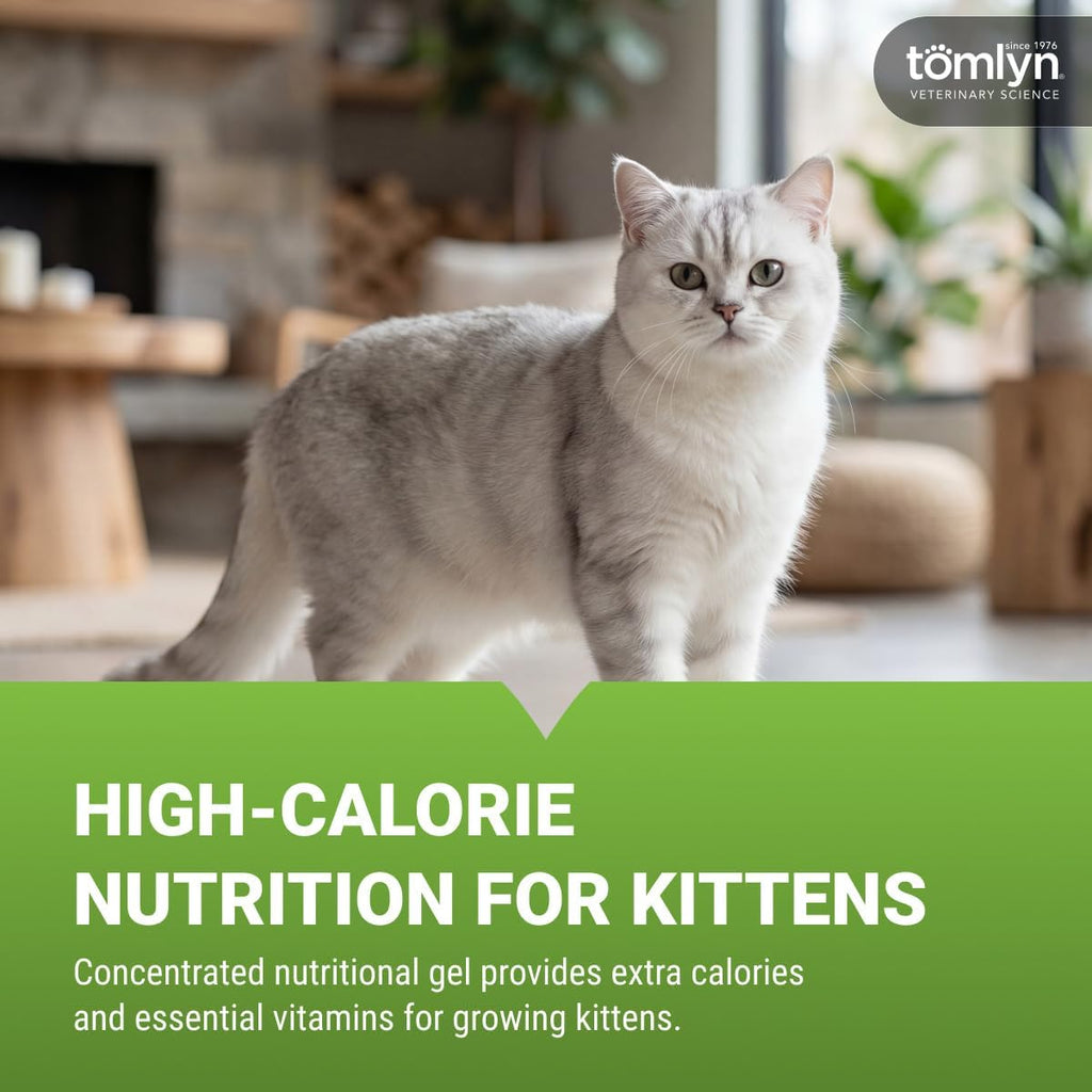 Tomlyn Nutri-Cal kitten gel tube showing brand and product details