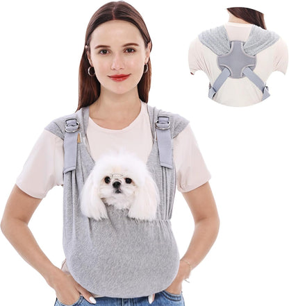 Soft breathable cotton texture of Supet dog sling carrier