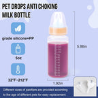 Anti choking valve system details on ASEVAT pet nursing bottle