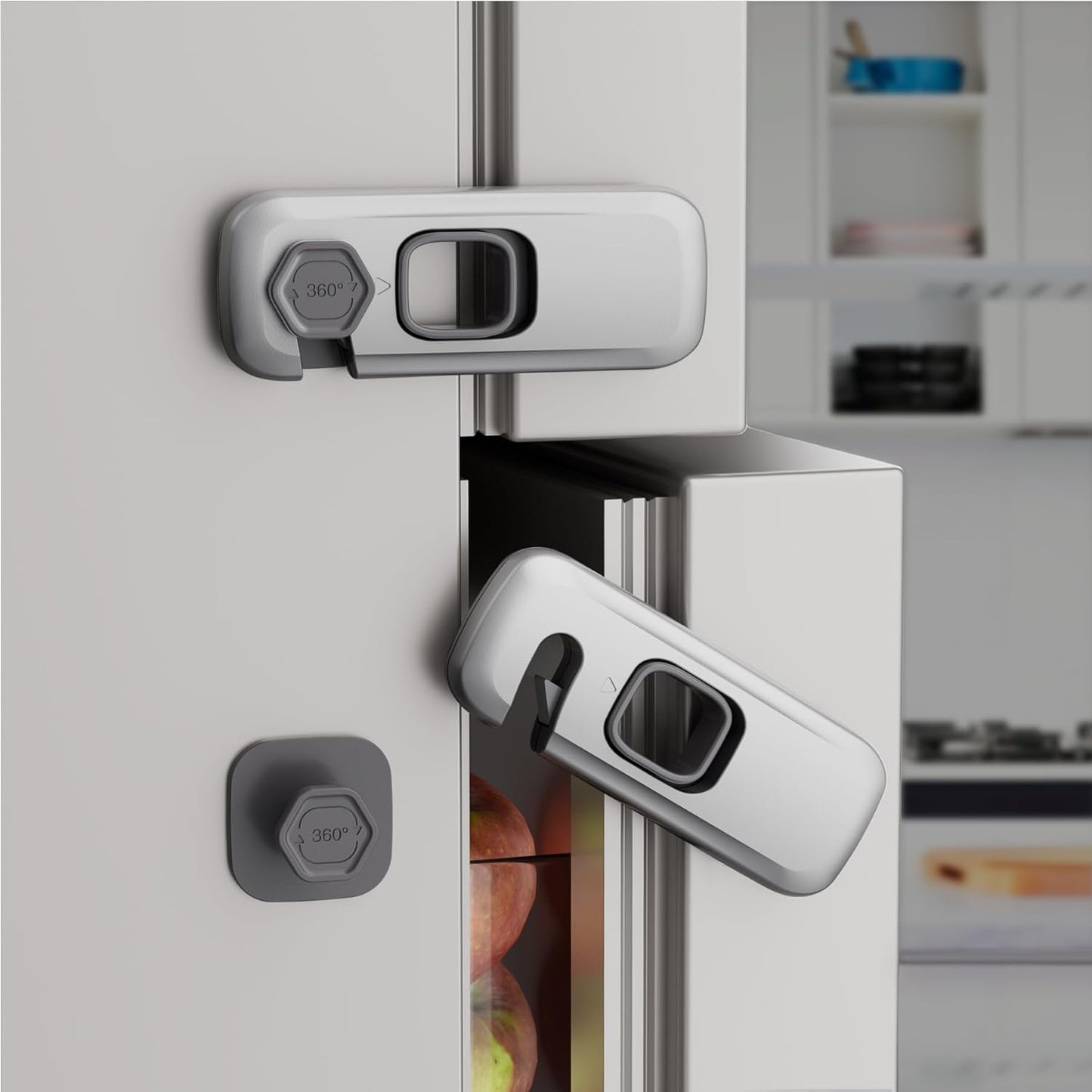 Kizzhisi child proof refrigerator lock pack of 5 front view