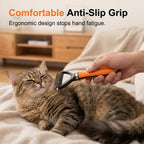 Detail of double sided comb for cats and dogs