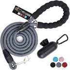 GORILLA GRIP Dog Leash, Heavy Duty Reflective Rope Leashes for 33lb Dogs, Cats, Small Animals, Puppy Training Essential for Walks, Hikes, Soft Handle, Rotating Metal Clip, Waste Bag Dispenser, Pink - Image 12