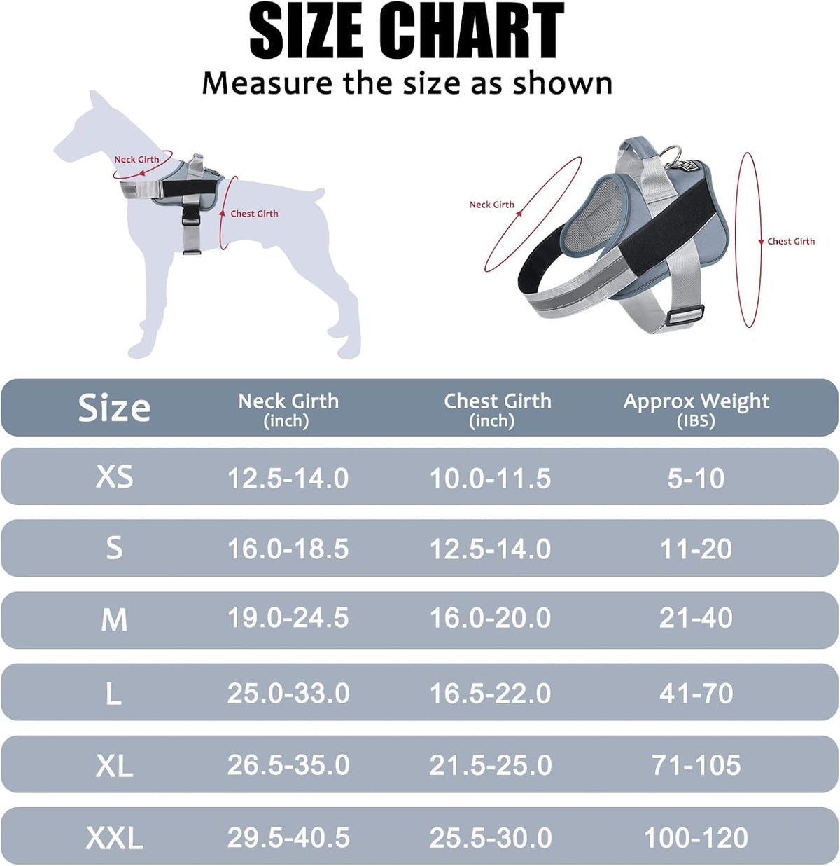 Bolux dog harness top handle and leash attachment