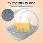Installing the Cumrige M2 leak proof grey pet litter pad into the automatic machine cylinder.