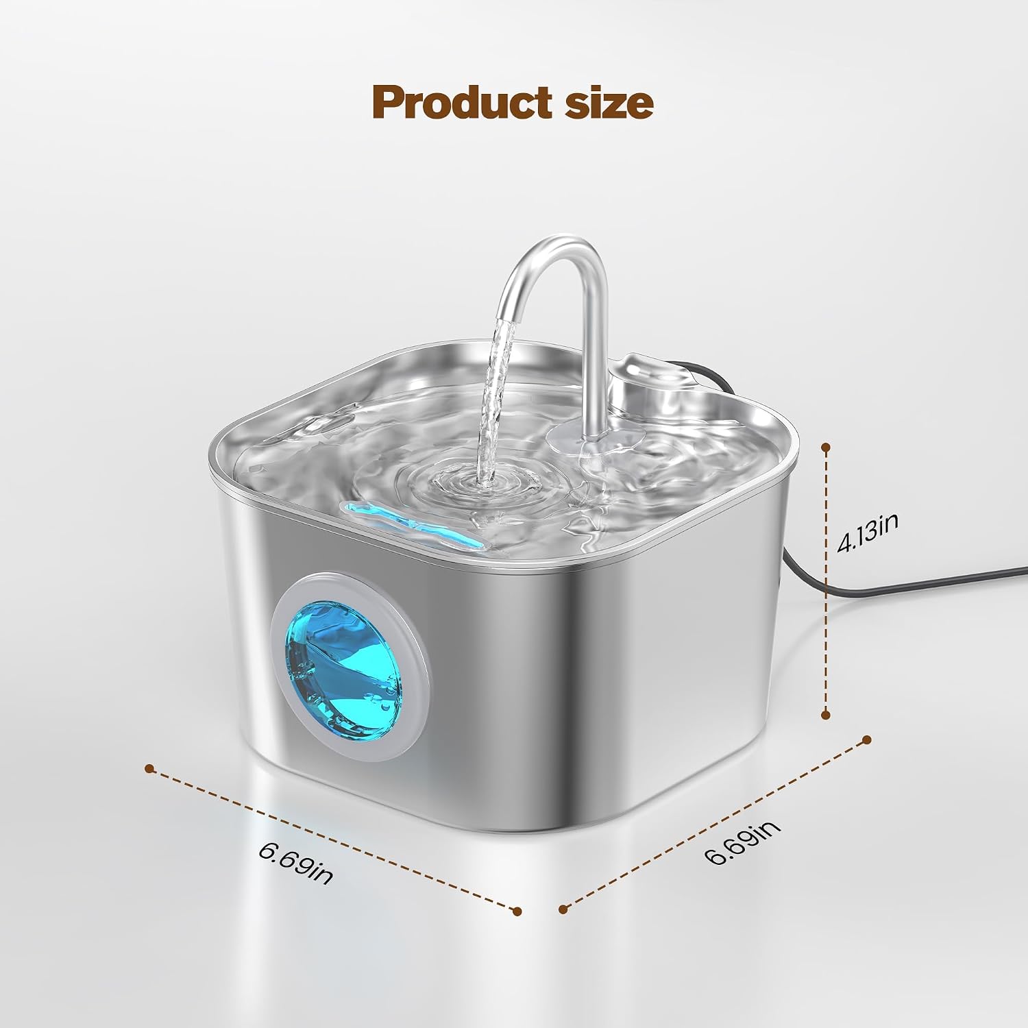 Hooise pet water fountain in modern home interior