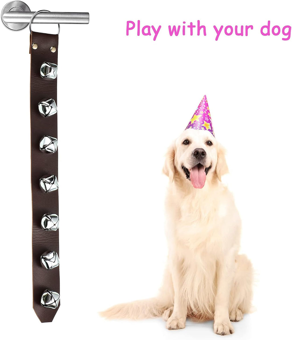 Side profile of Frienda 18.7 inch dog training bell strap