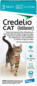 Credelio CAT Flea & Tick Infestation Prevention and Treatment for Cats 4.1-17 lbs. | 1-Month Supply - Image 12