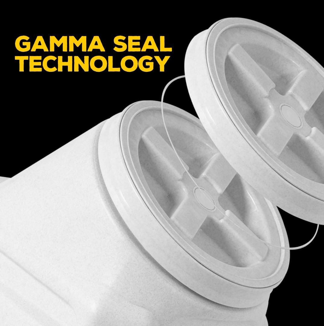 Airtight plastic storage container for cat and dog food