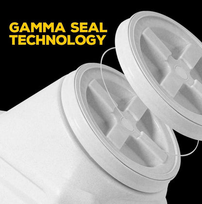 Airtight plastic storage container for cat and dog food