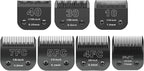 DODAER rust proof stainless steel size ten animal clipper blade showing the cutting teeth spacing.