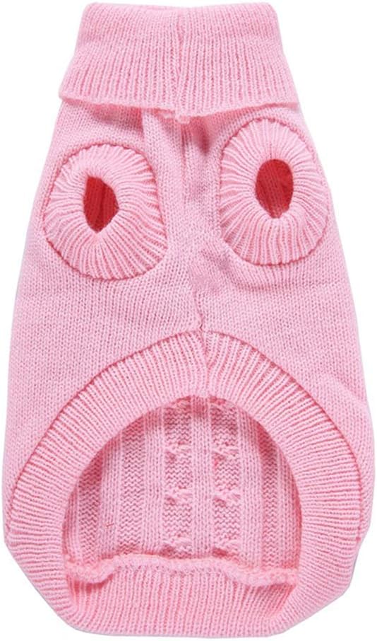 Rear view of the Bwealthest winter pet sweater showing the leg strap placement.