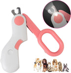 Small Animals Nail Clippers with LED Lights to Avoid Excessive Cutting and Sharp Blades - Professional Claw Trimmer for Tiny Dog Cat Kitten Bunny Rabbit Bird Guinea Pigs Ferret Hamsters (Pink) - Image 2