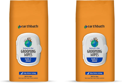 earthbath, Hypo-Allergenic Grooming Wipes - Fragrance Free Dog Wipes for Paws and Butt, Best Pet Wipes for Dogs with Sensitive Skin, Made in USA, Cruelty-Free Dog Cleaning Wipes - 100 Count (2 Pack) - Image 10